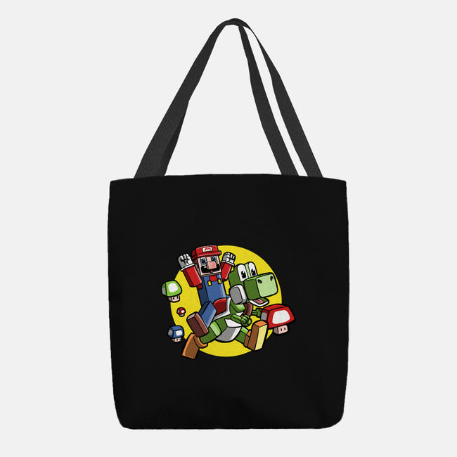 Dino Jockey-None-Basic Tote-Bag-zascanauta