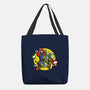 Dino Jockey-None-Basic Tote-Bag-zascanauta