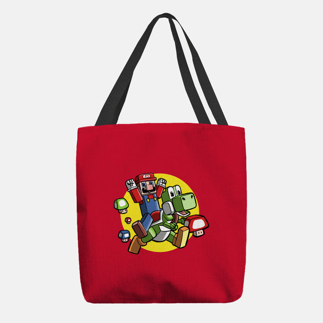 Dino Jockey-None-Basic Tote-Bag-zascanauta