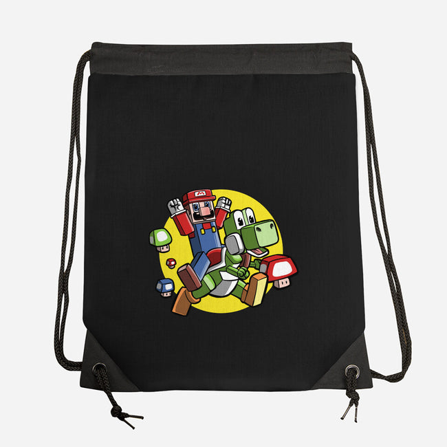 Dino Jockey-None-Drawstring-Bag-zascanauta