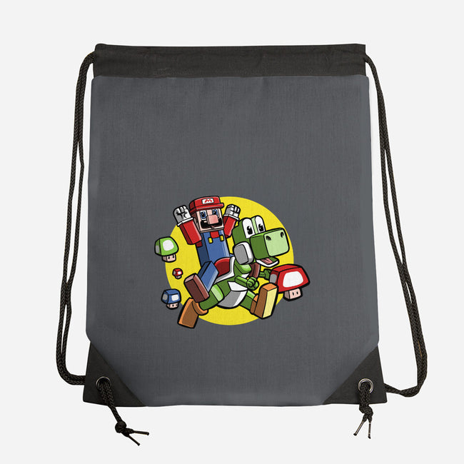 Dino Jockey-None-Drawstring-Bag-zascanauta