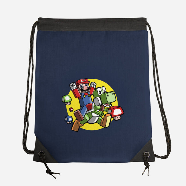 Dino Jockey-None-Drawstring-Bag-zascanauta