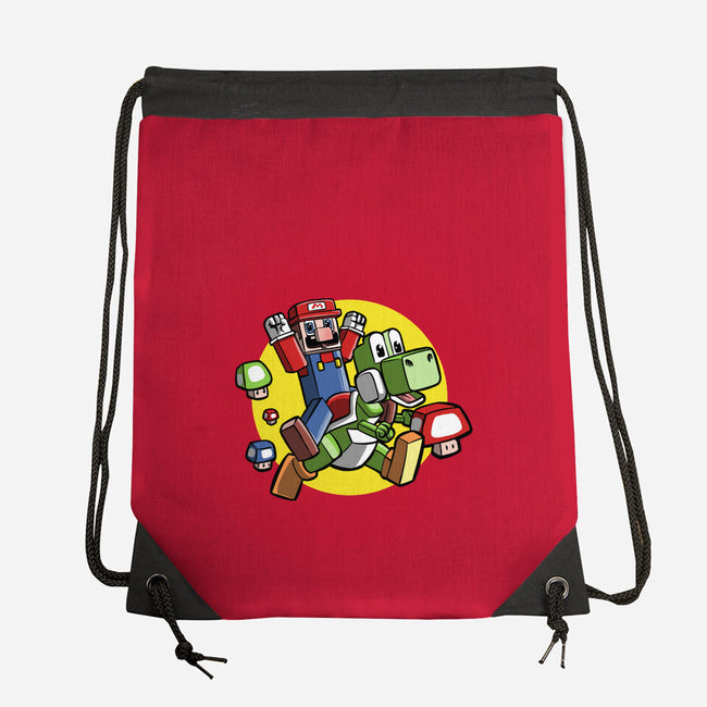 Dino Jockey-None-Drawstring-Bag-zascanauta