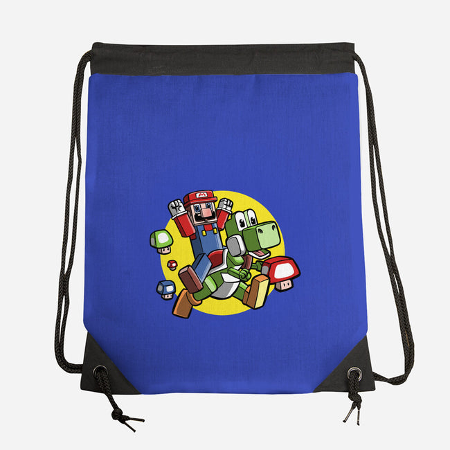 Dino Jockey-None-Drawstring-Bag-zascanauta