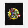 Dino Jockey-None-Fleece-Blanket-zascanauta