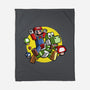 Dino Jockey-None-Fleece-Blanket-zascanauta