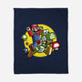Dino Jockey-None-Fleece-Blanket-zascanauta