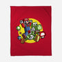 Dino Jockey-None-Fleece-Blanket-zascanauta