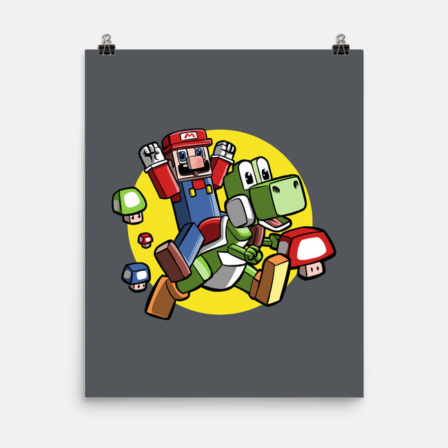 Dino Jockey-None-Matte-Poster-zascanauta