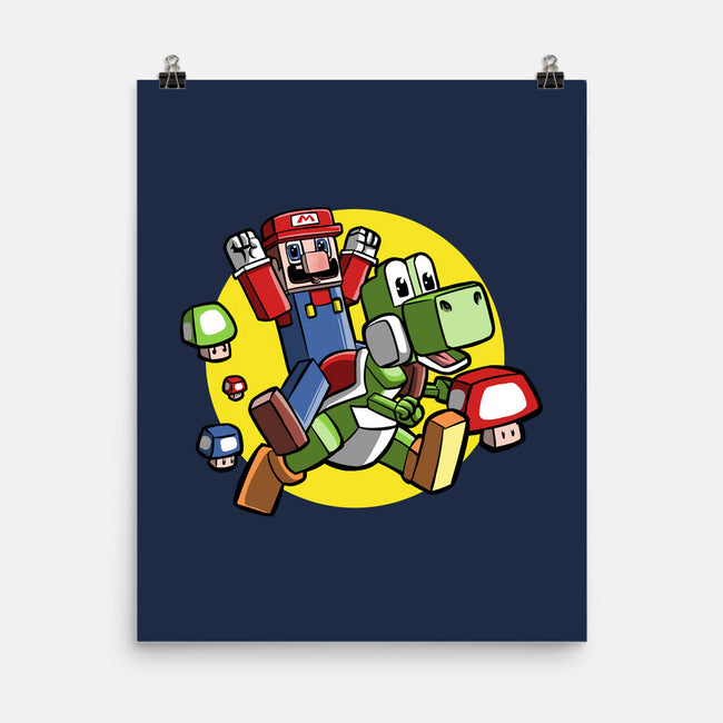 Dino Jockey-None-Matte-Poster-zascanauta