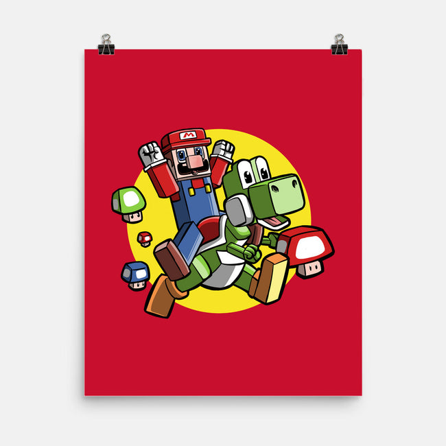 Dino Jockey-None-Matte-Poster-zascanauta