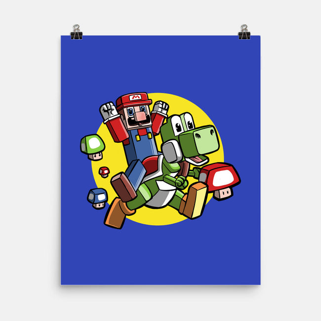 Dino Jockey-None-Matte-Poster-zascanauta