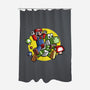 Dino Jockey-None-Polyester-Shower Curtain-zascanauta