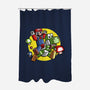 Dino Jockey-None-Polyester-Shower Curtain-zascanauta