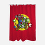 Dino Jockey-None-Polyester-Shower Curtain-zascanauta