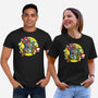 Dino Jockey-Unisex-Basic-Tee-zascanauta