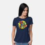 Dino Jockey-Womens-Basic-Tee-zascanauta