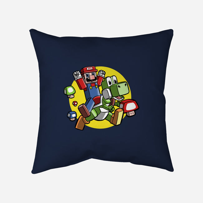 Dino Jockey-None-Removable Cover w Insert-Throw Pillow-zascanauta