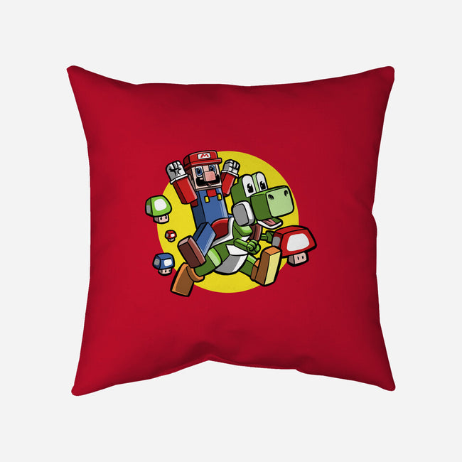 Dino Jockey-None-Removable Cover w Insert-Throw Pillow-zascanauta