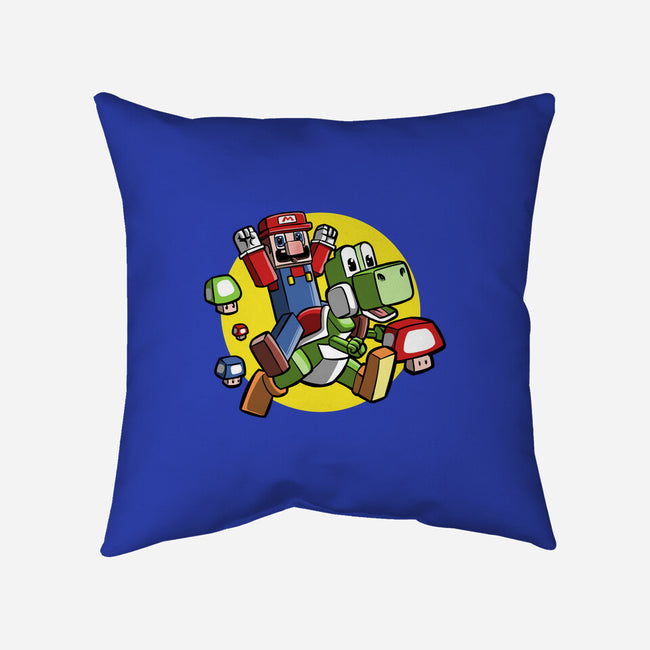 Dino Jockey-None-Removable Cover w Insert-Throw Pillow-zascanauta