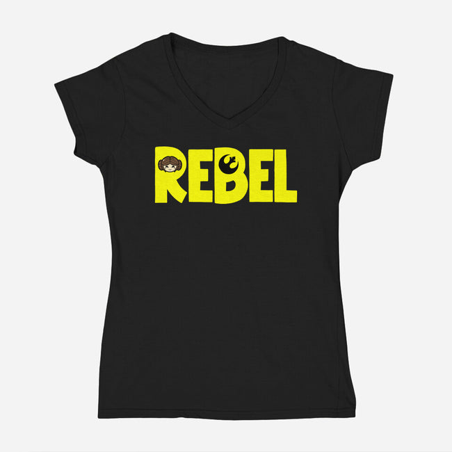 Rebel Leia-Womens-V-Neck-Tee-krisren28