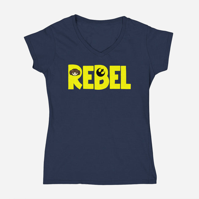 Rebel Leia-Womens-V-Neck-Tee-krisren28