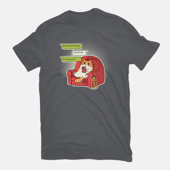 Relax At Home-Womens-Fitted-Tee-Freecheese
