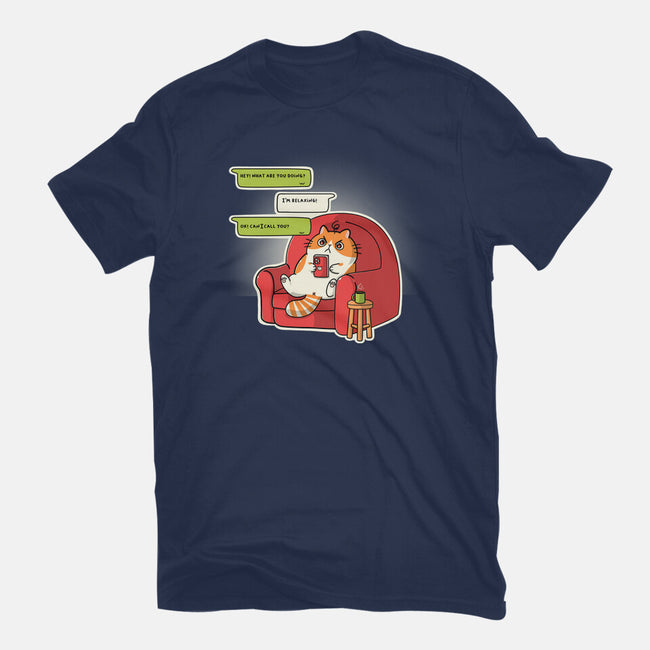 Relax At Home-Womens-Fitted-Tee-Freecheese