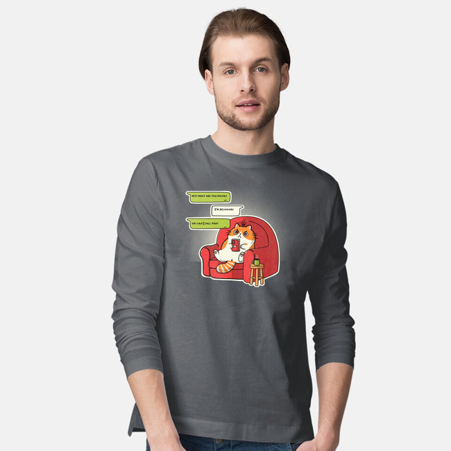 Relax At Home-Mens-Long Sleeved-Tee-Freecheese