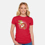 Relax At Home-Womens-Fitted-Tee-Freecheese
