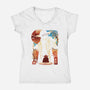 Legendary Jedi Master-Womens-V-Neck-Tee-dandingeroz