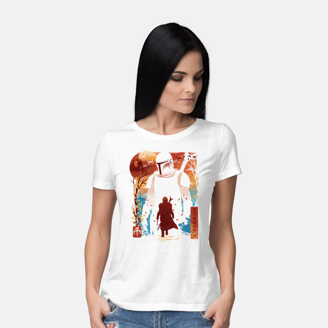 Lone Gunfighter-Womens-Basic-Tee-dandingeroz