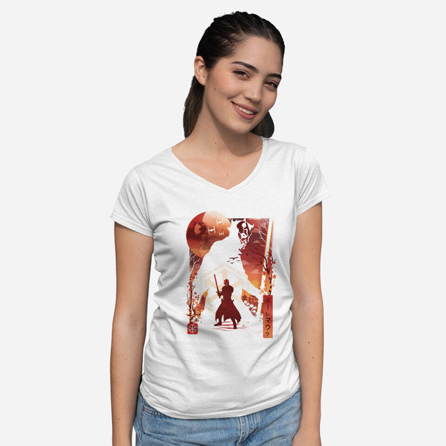 Sith Lord-Womens-V-Neck-Tee-dandingeroz