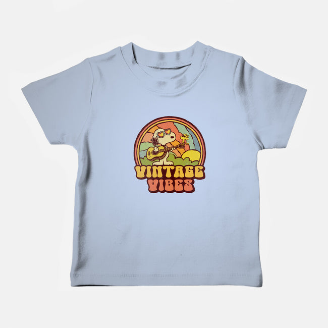 Vintage Beagle-Baby-Basic-Tee-kg07