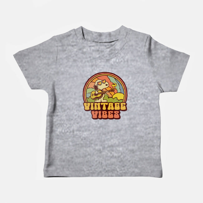 Vintage Beagle-Baby-Basic-Tee-kg07
