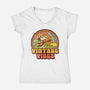 Vintage Beagle-Womens-V-Neck-Tee-kg07