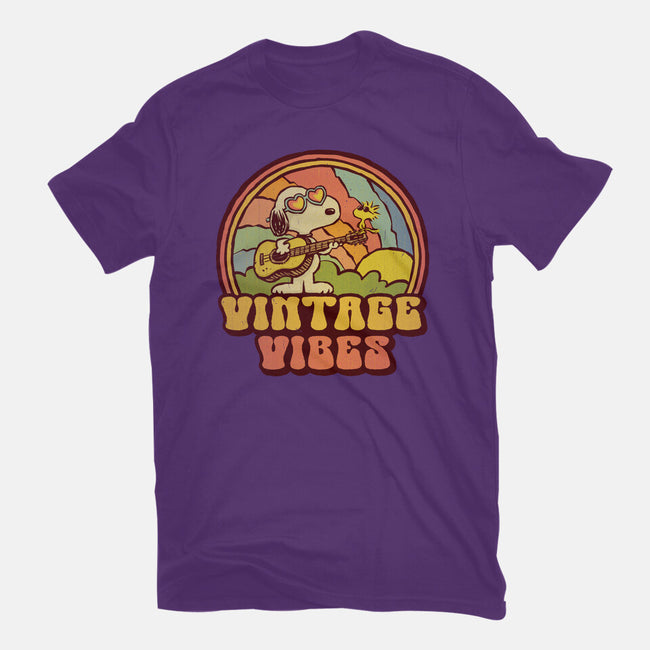 Vintage Beagle-Womens-Fitted-Tee-kg07