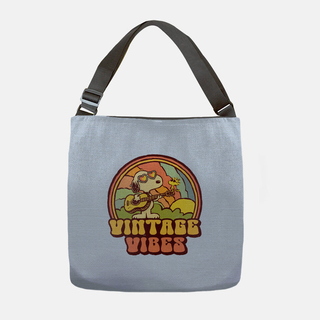 Vintage Beagle-None-Adjustable Tote-Bag-kg07