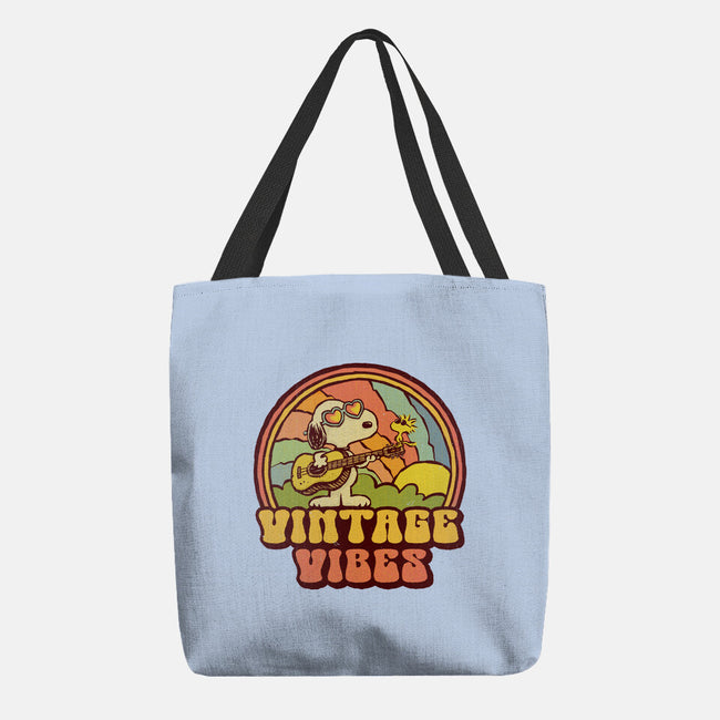 Vintage Beagle-None-Basic Tote-Bag-kg07