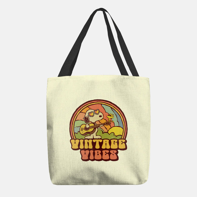 Vintage Beagle-None-Basic Tote-Bag-kg07