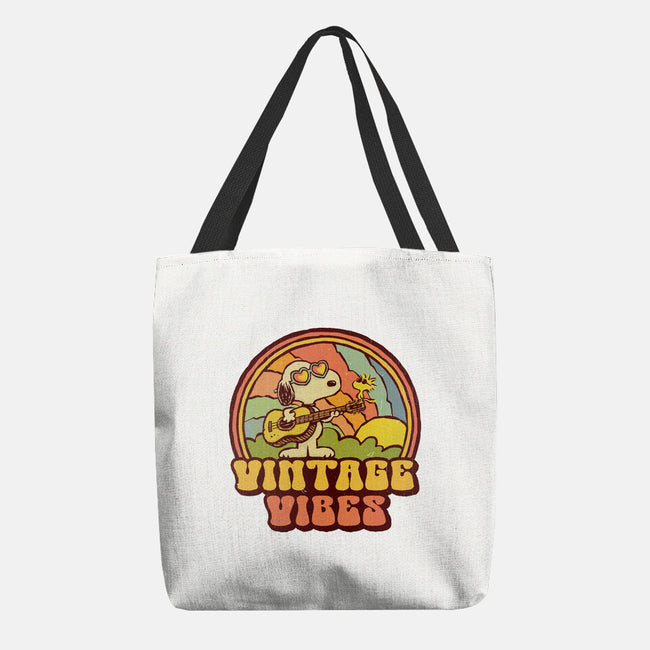 Vintage Beagle-None-Basic Tote-Bag-kg07