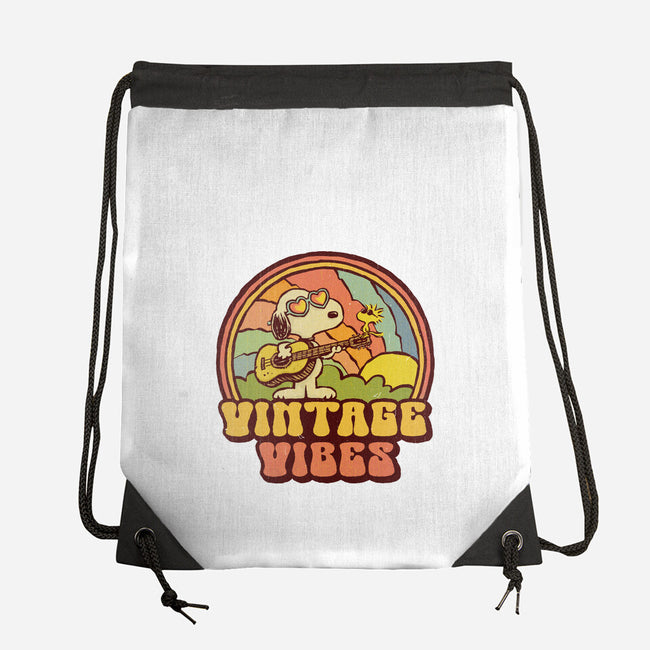 Vintage Beagle-None-Drawstring-Bag-kg07