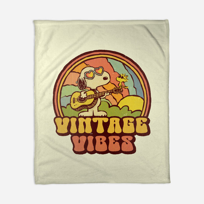Vintage Beagle-None-Fleece-Blanket-kg07