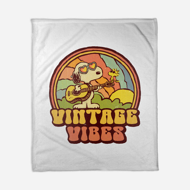 Vintage Beagle-None-Fleece-Blanket-kg07