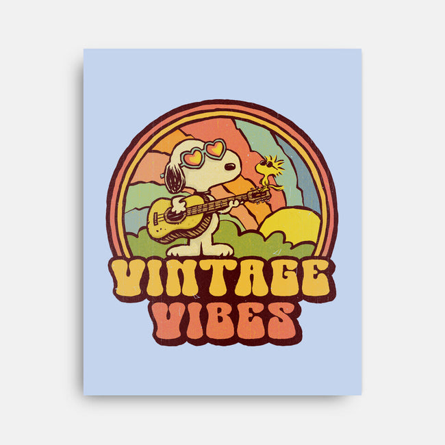 Vintage Beagle-None-Stretched-Canvas-kg07