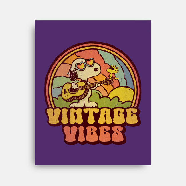 Vintage Beagle-None-Stretched-Canvas-kg07