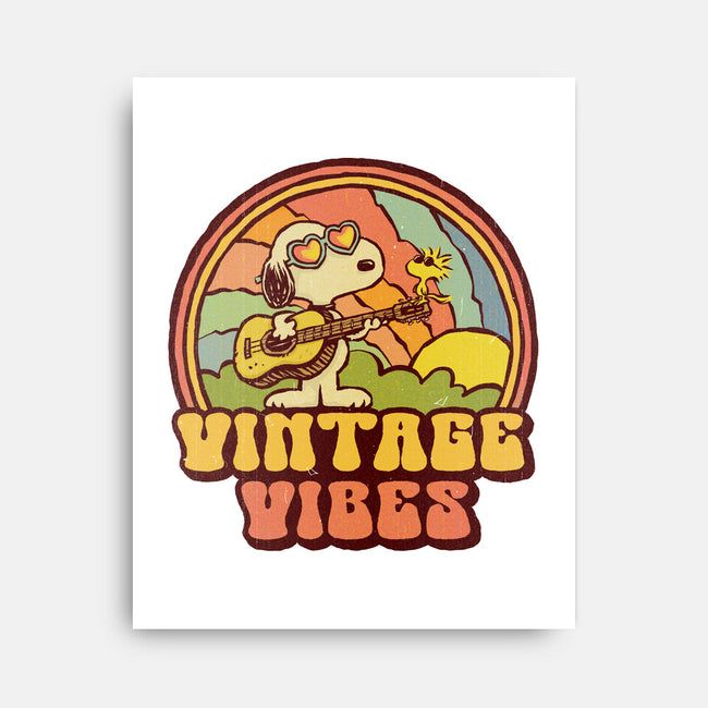 Vintage Beagle-None-Stretched-Canvas-kg07