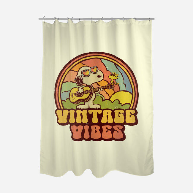 Vintage Beagle-None-Polyester-Shower Curtain-kg07