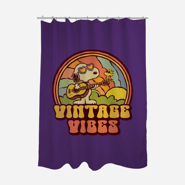 Vintage Beagle-None-Polyester-Shower Curtain-kg07