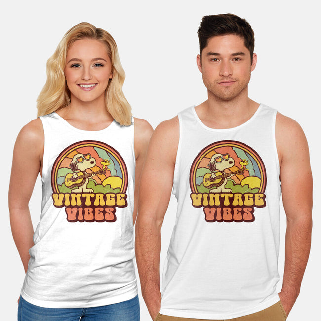 Vintage Beagle-Unisex-Basic-Tank-kg07